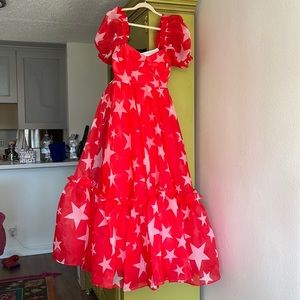 Selkie Ritz Dress In Red Star (Rare)